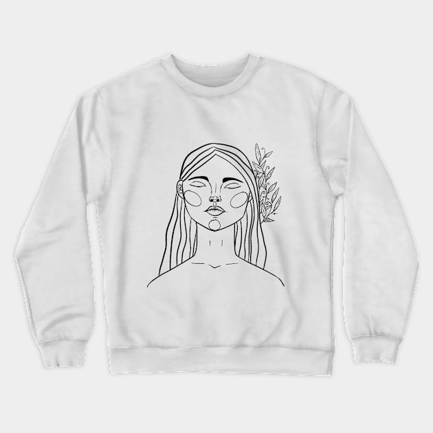 A Twig in the Hair Crewneck Sweatshirt by The Immaculate Witch